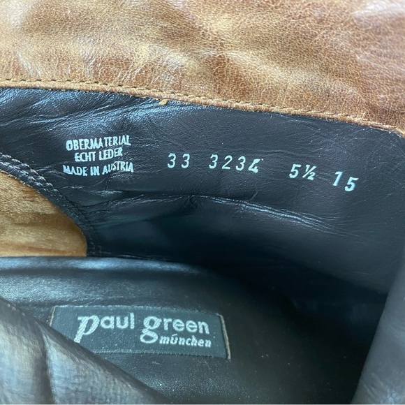 Paul Green Munchen Black Nubuck Leather Side Zip Ankle Boots High Heel Booties - Picture 10 of 13